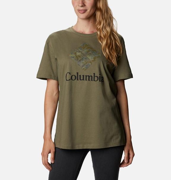 Columbia Womens T-Shirt Sale UK - Bluebird Day Clothing Green UK-205201
